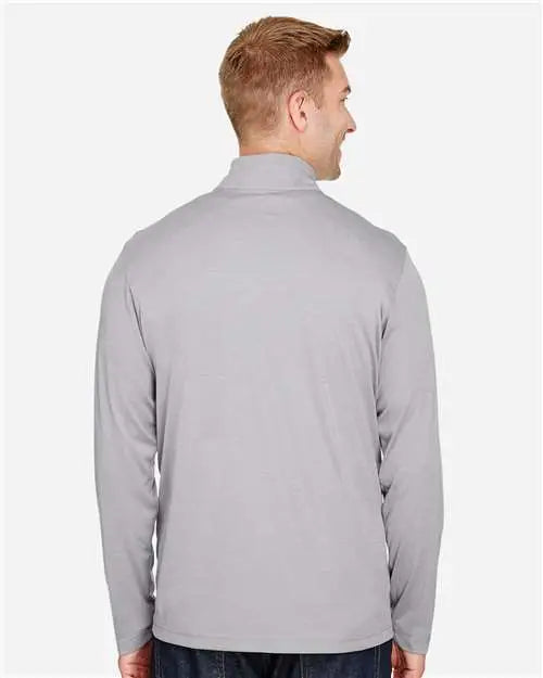 Team 365 Tt31h Men’s Zone Sonic Heather Performance Quarter-zip Pullover - Athletic