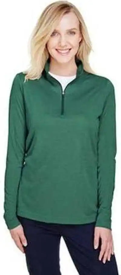Team 365 Tt31hw Ladies’ Zone Sonic Heather Performance Quarter Zip Sportforest