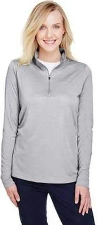 Team 365 Tt31hw Ladies’ Zone Sonic Heather Performance Quarter Zip Athletic
