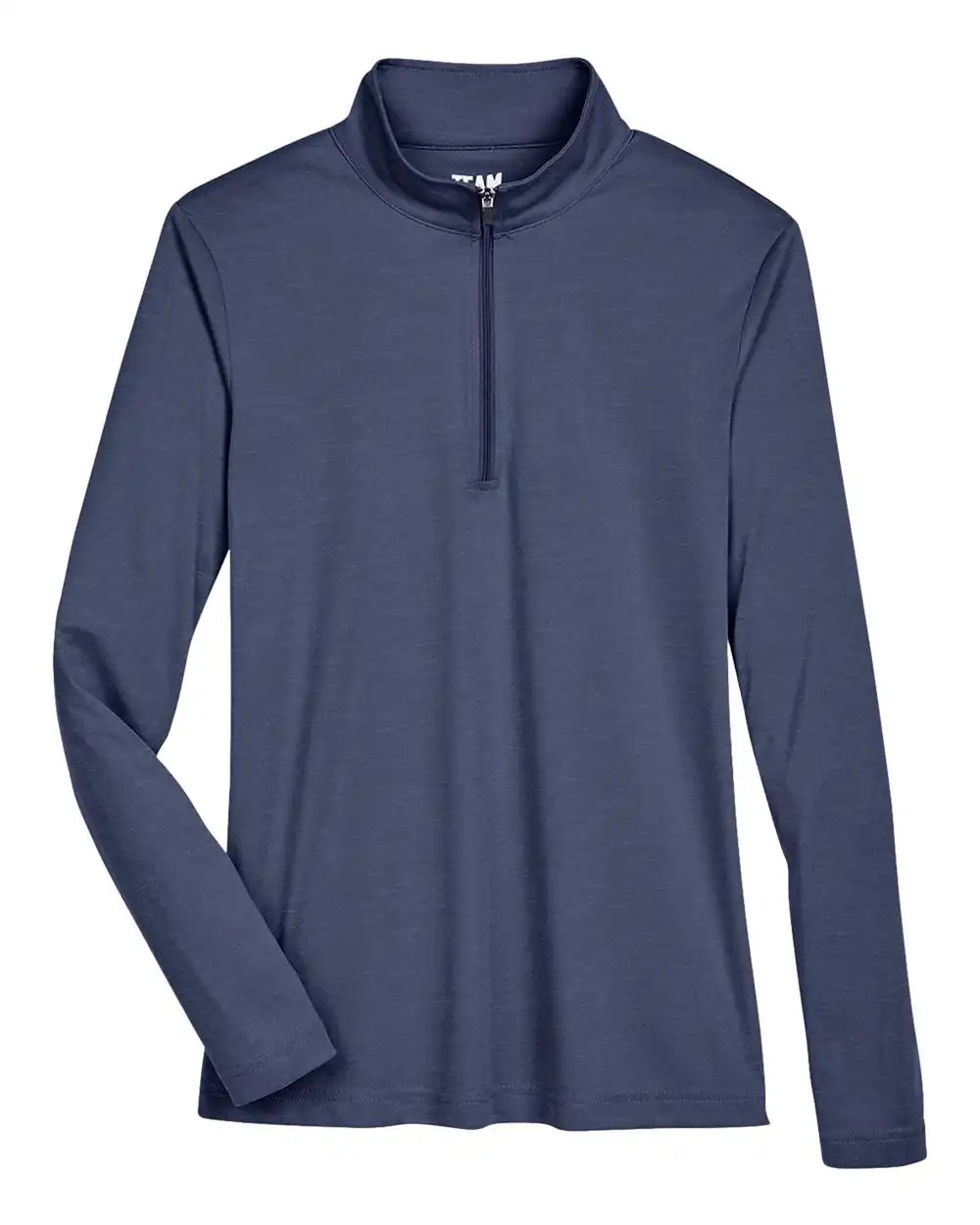 Team 365 Tt31hw Women’s Zone Sonic Heather Performance Quarter-zip Pullover - Sport Dark Navy - Xs