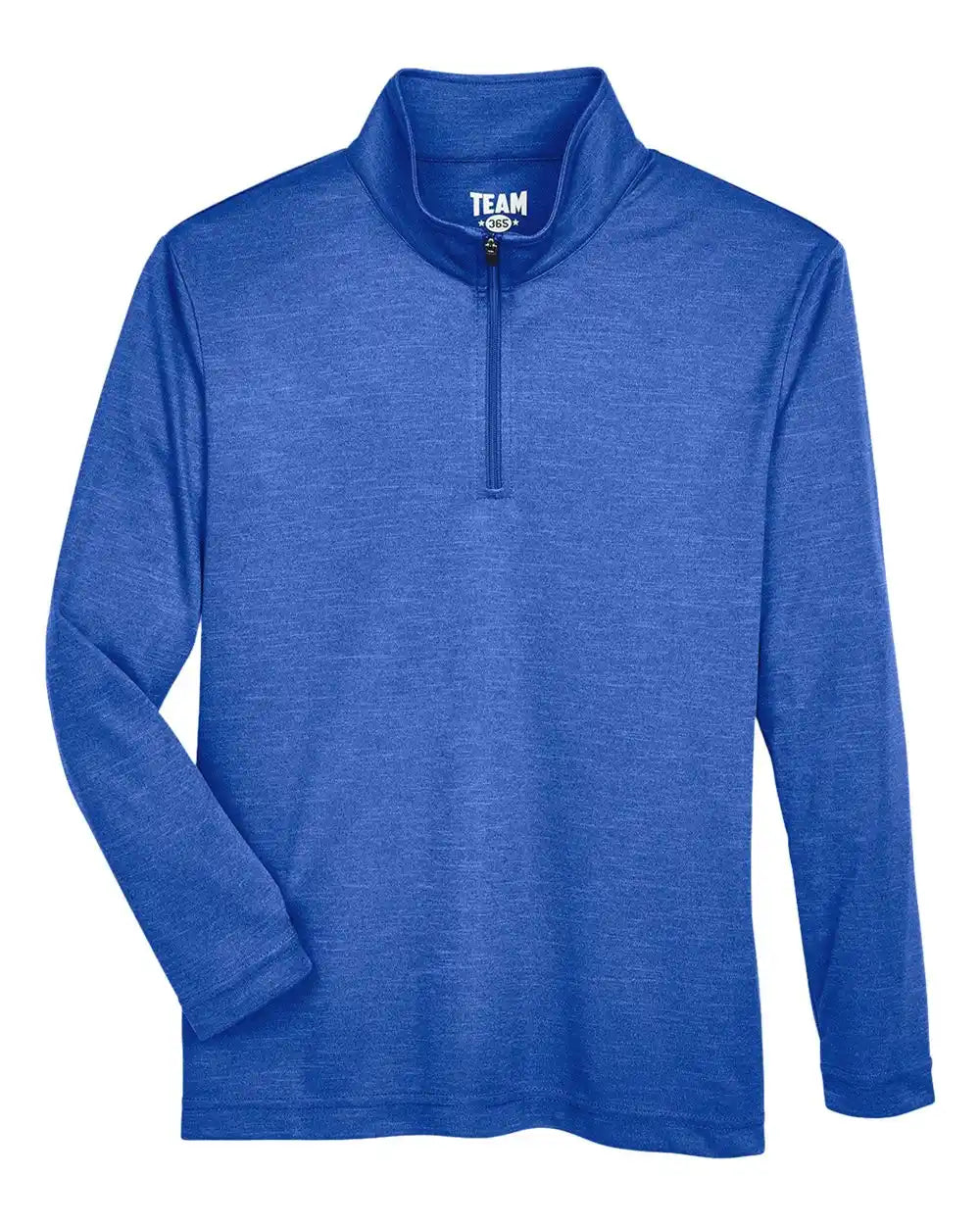 Team 365 Tt31hy Youth Zone Sonic Heather Performance Quarter-zip Pullolver - Sport Royal - s
