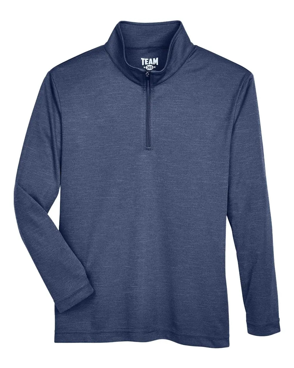 Team 365 Tt31hy Youth Zone Sonic Heather Performance Quarter-zip Pullolver - Sport Dark Navy - s