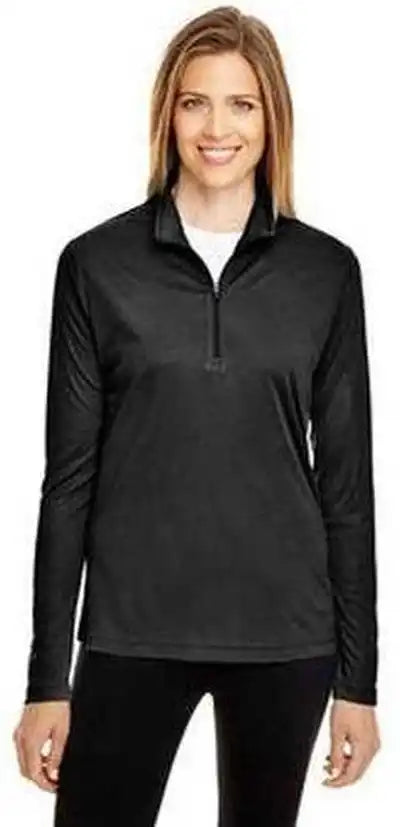 Team 365 Tt31w Ladies’ Zone Performance Quarter Zip Black