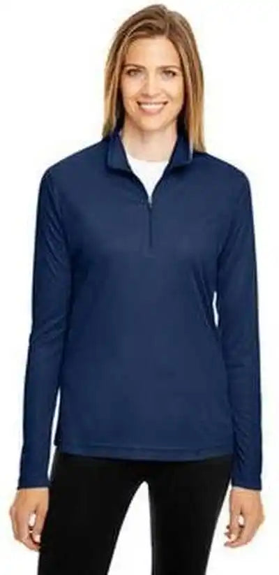 Team 365 Tt31w Ladies’ Zone Performance Quarter Zip Sport Dark Navy