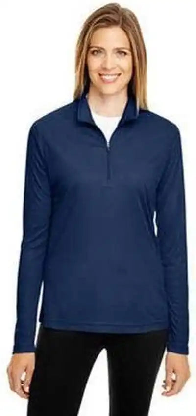 Team 365 Tt31w Ladies’ Zone Performance Quarter Zip Sport Dark Navy
