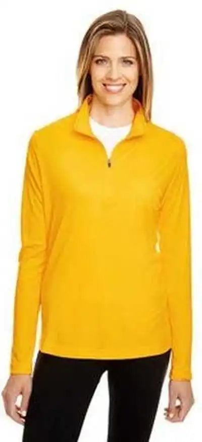 Team 365 Tt31w Ladies’ Zone Performance Quarter Zip Sportathletic Gold