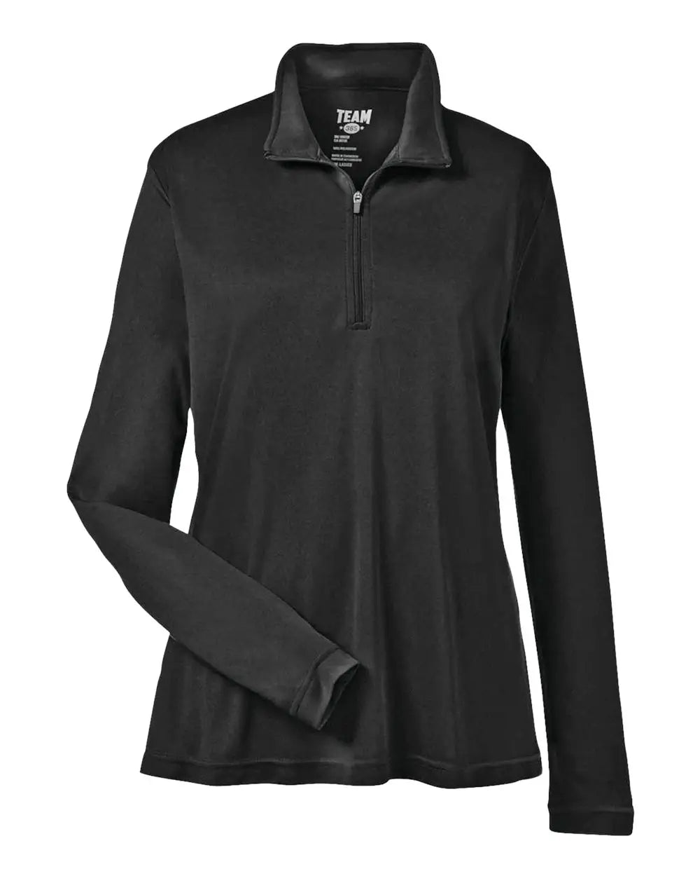 Team 365 Tt31w Women’s Zone Performance Quarter-zip Pullover - Black - Xs