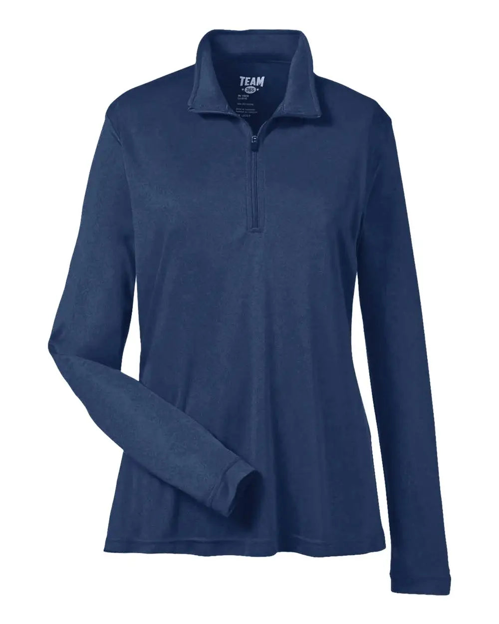 Team 365 Tt31w Women’s Zone Performance Quarter-zip Pullover - Sport Dark Navy - Xs