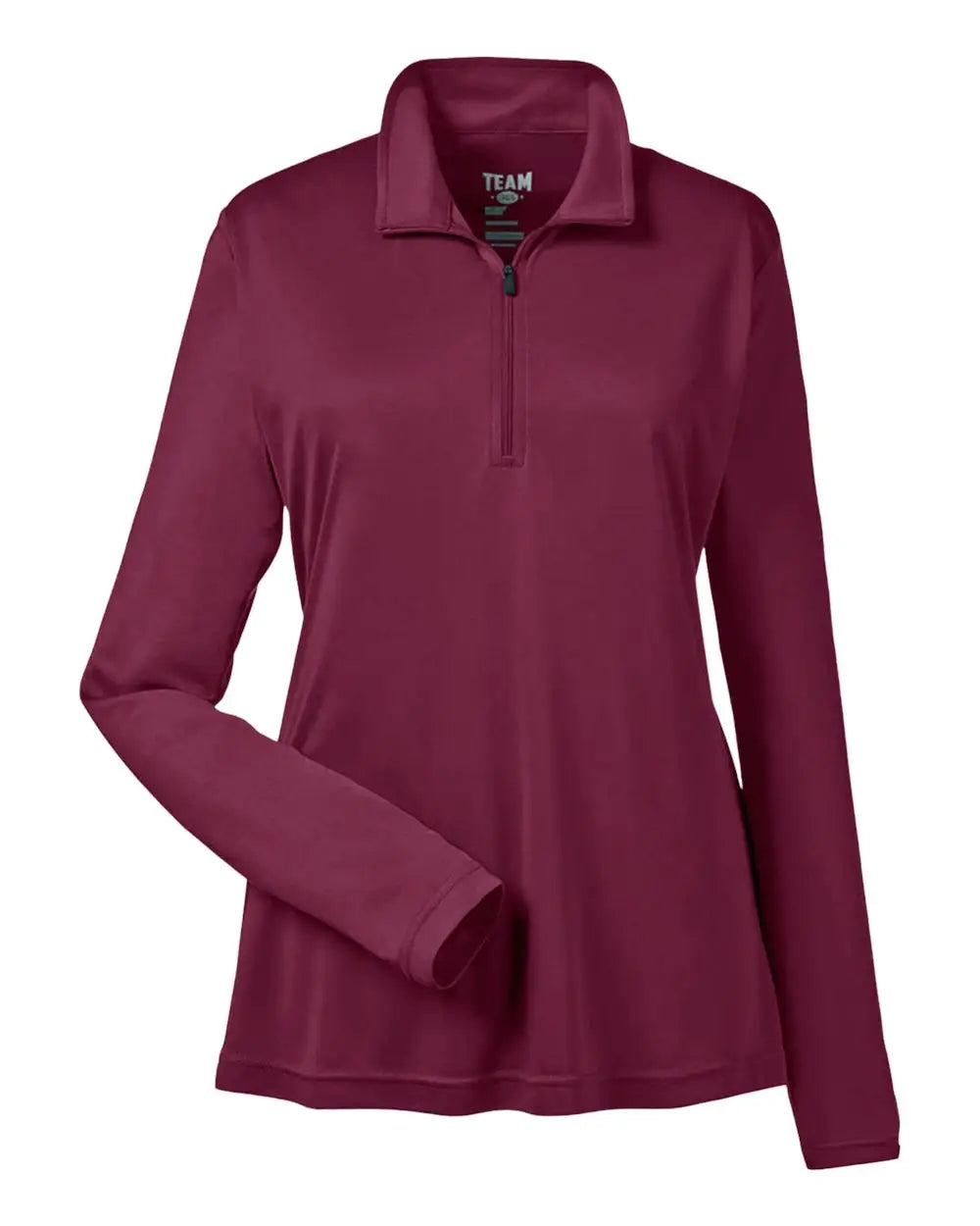 Team 365 Tt31w Women’s Zone Performance Quarter-zip Pullover - Sport Maroon - Xs