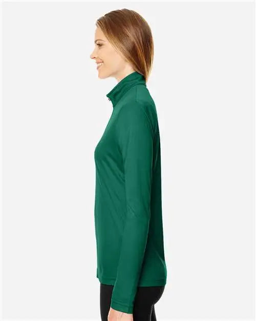 Team 365 Tt31w Women’s Zone Performance Quarter-zip Pullover - Sport Forest