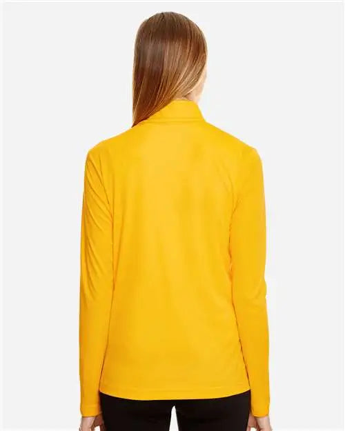 Team 365 Tt31w Women’s Zone Performance Quarter-zip Pullover - Sport Athletic Gold