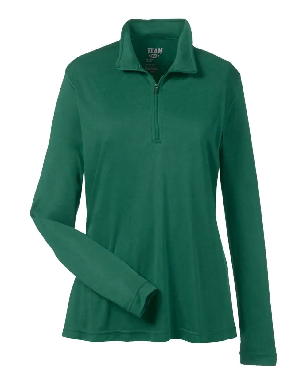 Team 365 Tt31w Women’s Zone Performance Quarter-zip Pullover - Sport Forest - Xs