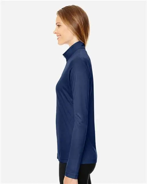Team 365 Tt31w Women’s Zone Performance Quarter-zip Pullover - Sport Dark Navy
