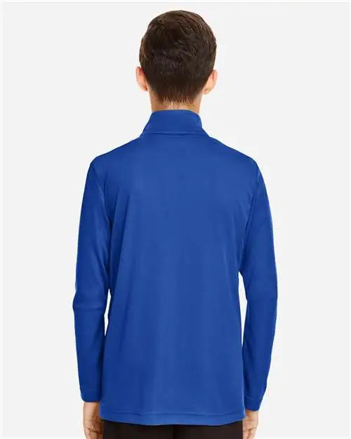 Team 365 Tt31y Youth Zone Performance Quarter-zip Pullover - Sport Royal