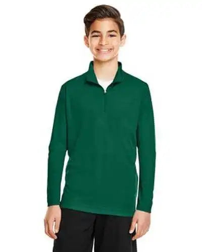 Team 365 Tt31y Youth Zone Performance Quarter-zip - Sport Forest