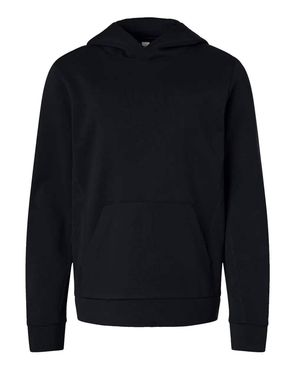 Team 365 Tt400y Youth Squad Hooded Tech Fleece Pullover - Black - Xs