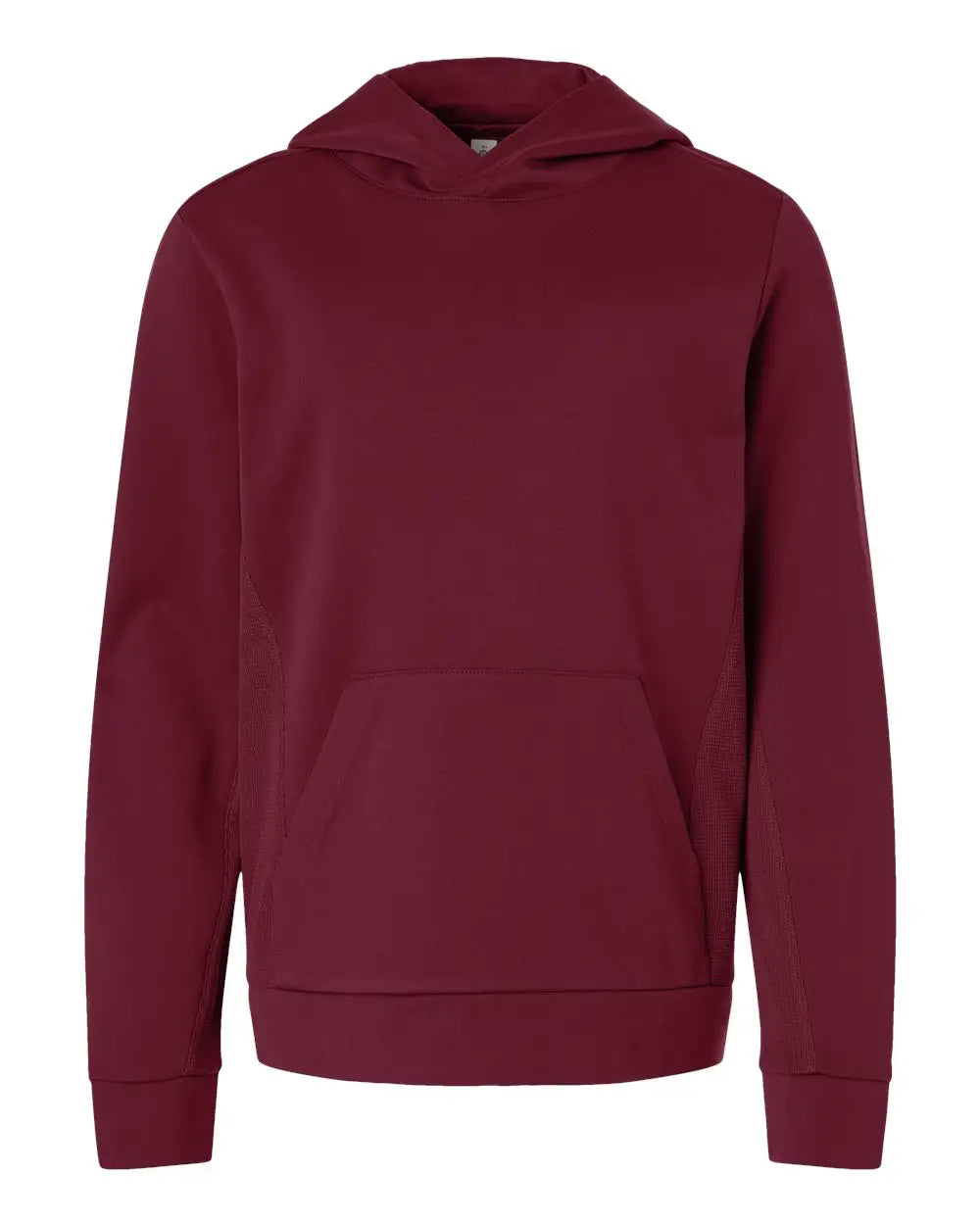 Team 365 Tt400y Youth Squad Hooded Tech Fleece Pullover - Sport Maroon - Xs