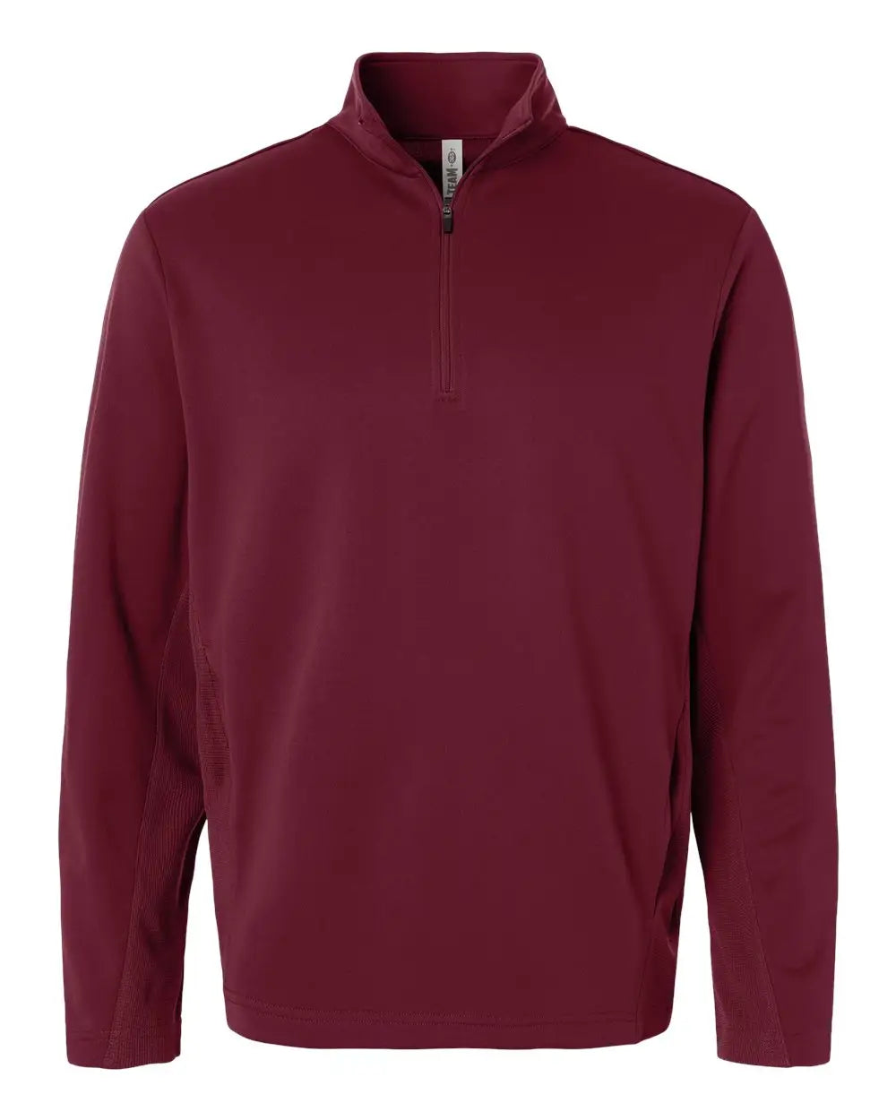 Team 365 Tt401 Unisex Squad Cadet Quarter-zip Tech Fleece Pullover - Sport Maroon - Adult Xs