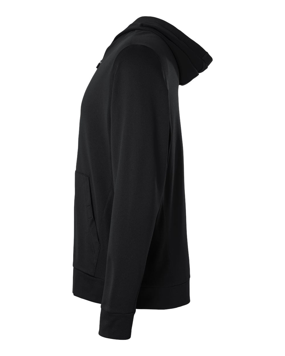 Team 365 Tt402 Unisex Squad Tech Fleece Hooded Full-zip - Black
