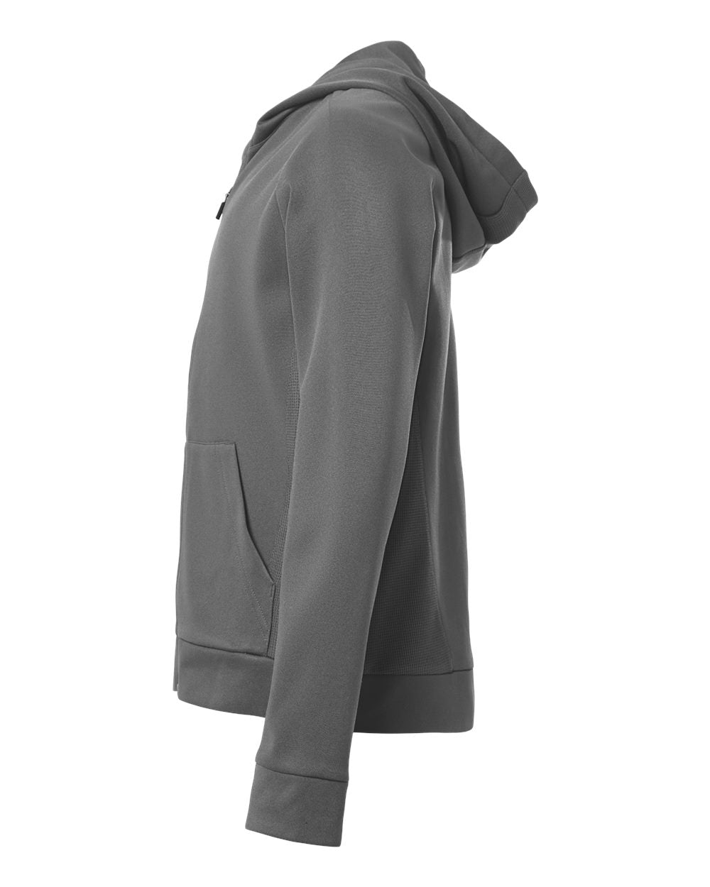 Team 365 Tt402y Youth Squad Tech Fleece Hooded Full-zip - Sport Graphite