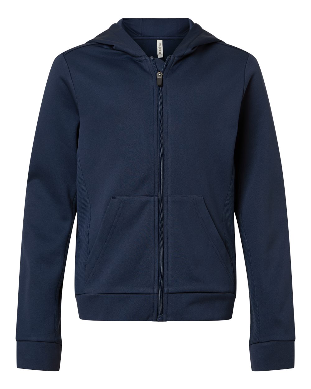 Team 365 Tt402y Youth Squad Tech Fleece Hooded Full-zip - Sport Dark Navy