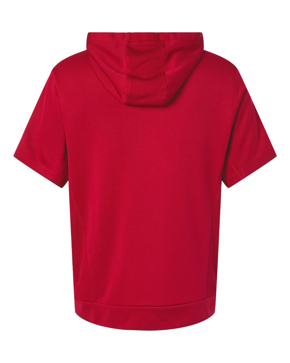 Team 365 Tt404 Unisex Squad Tech Fleece Hooded Short-sleeve Sweatshirt - Sport Red