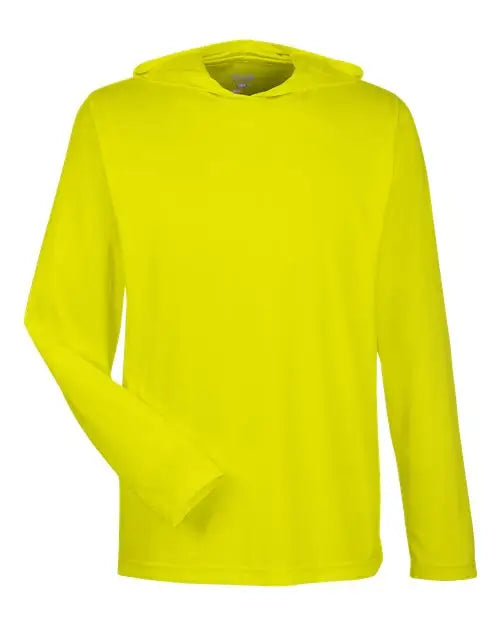 Team 365 Tt41 Men’s Zone Performance Hooded T-shirt - Safety Yellow