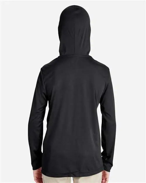 Team 365 Tt41y Youth Zone Performance Hooded T-shirt - Black