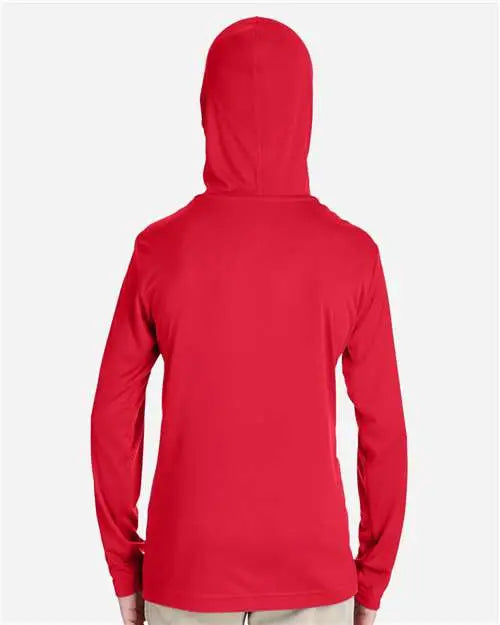 Team 365 Tt41y Youth Zone Performance Hooded T-shirt - Sport Red