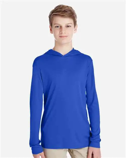 Team 365 Tt41y Youth Zone Performance Hooded T-shirt - Sport Royal - s