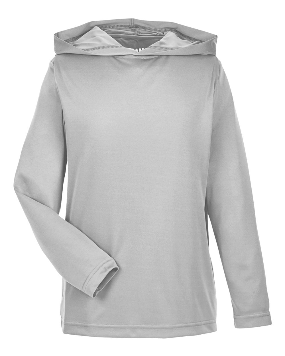 Team 365 Tt41y Youth Zone Performance Hooded T-shirt - Sport Silver