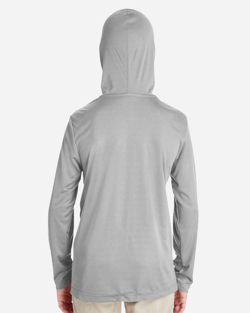 Team 365 Tt41y Youth Zone Performance Hooded T-shirt - Sport Silver