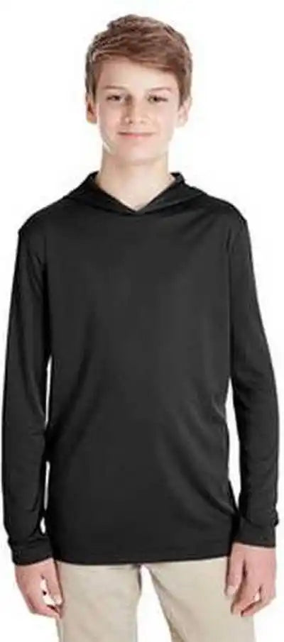 Team 365 Tt41y Youth Zone Performance Hoodie Black