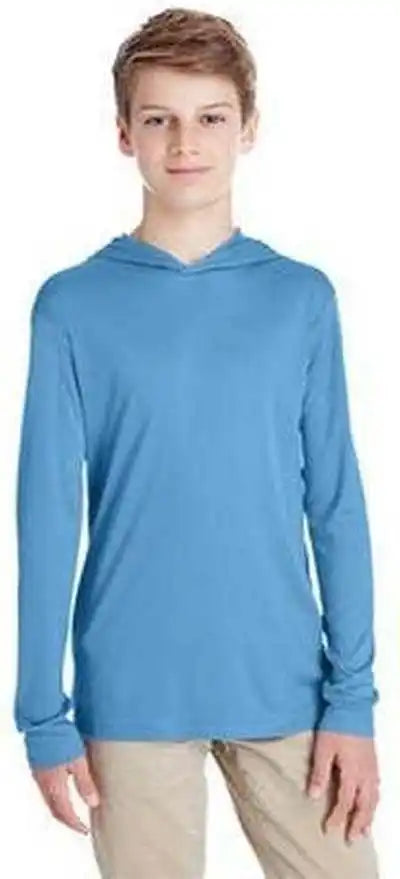 Team 365 Tt41y Youth Zone Performance Hoodie Sport Light Blue