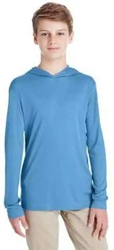 Team 365 Tt41y Youth Zone Performance Hoodie Sport Light Blue