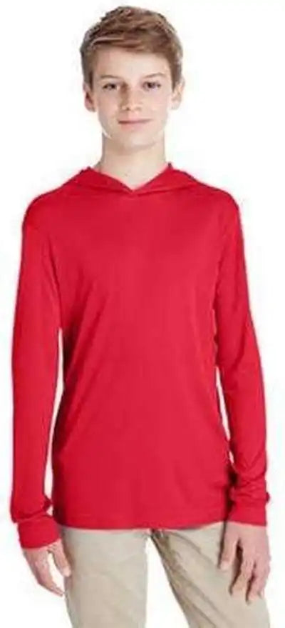 Team 365 Tt41y Youth Zone Performance Hoodie Sport Red
