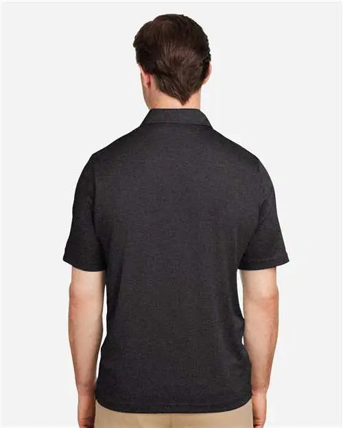 Team 365 Tt51h Men’s Zone Sonic Heather Performance Polo - Black