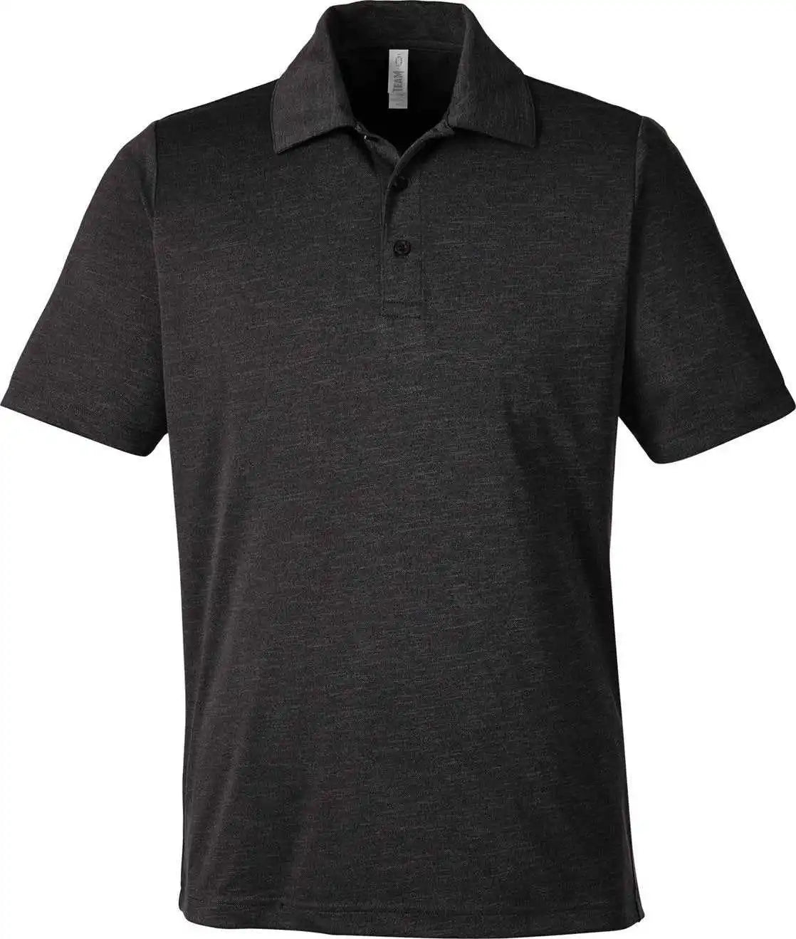 Team 365 Tt51h Men’s Zone Sonic Heather Performance Polo Black
