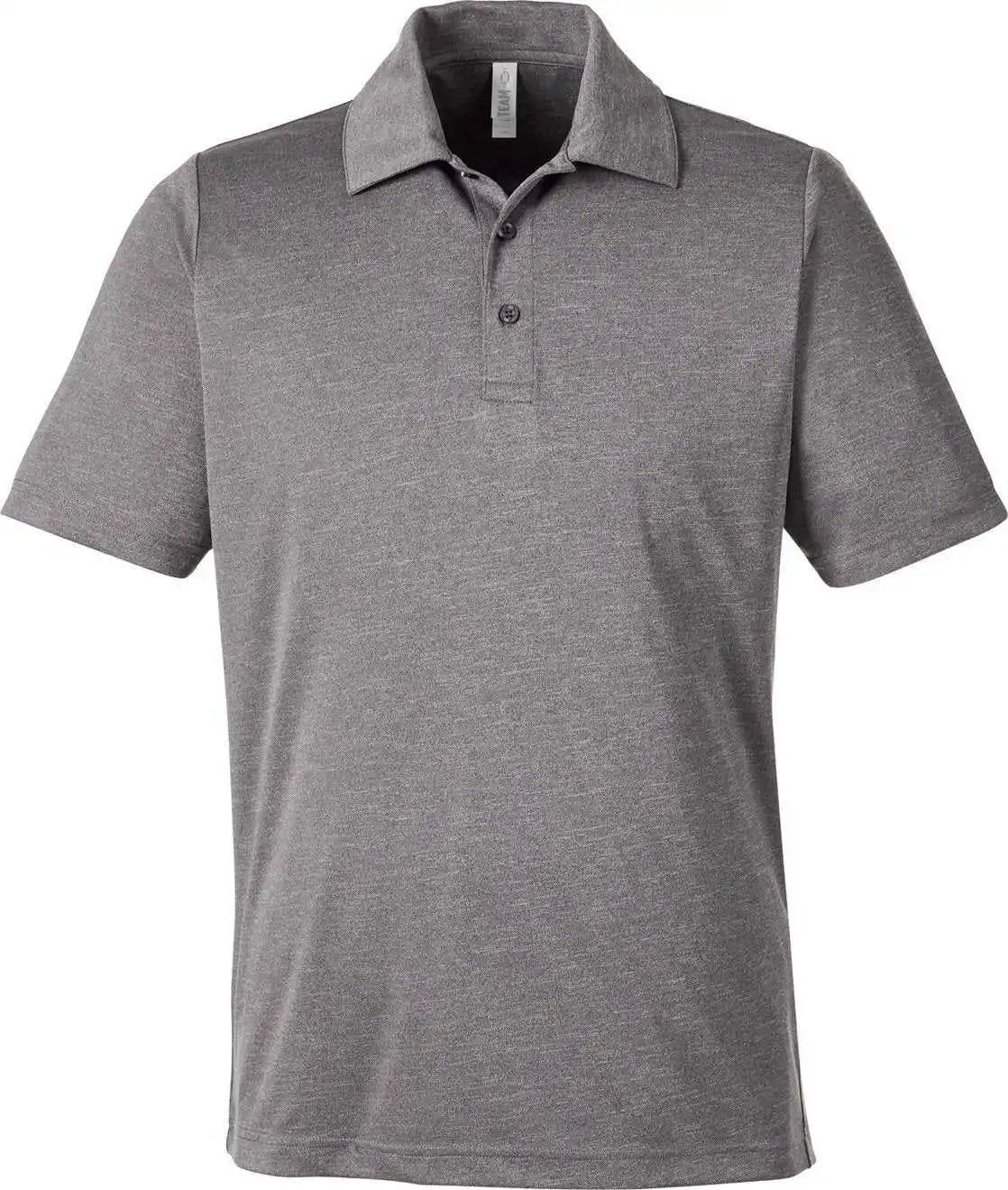 Team 365 Tt51h Men’s Zone Sonic Heather Performance Polo - Dark Gray Heatherr