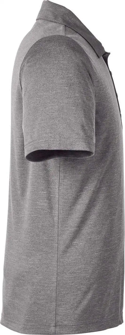 Team 365 Tt51h Men’s Zone Sonic Heather Performance Polo - Dark Gray Heatherr