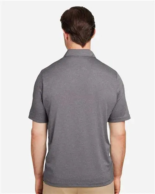 Team 365 Tt51h Men’s Zone Sonic Heather Performance Polo - Dark Grey