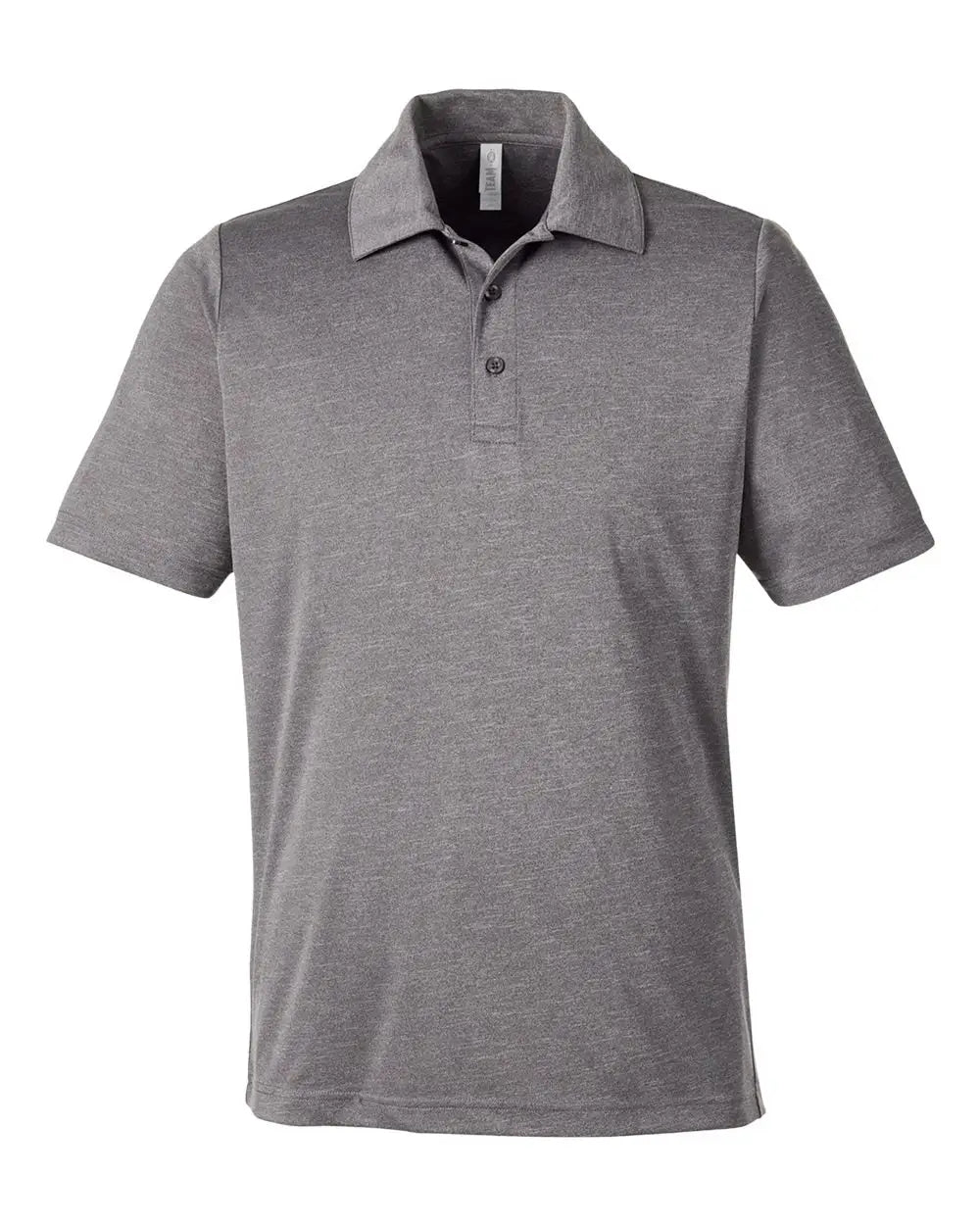 Team 365 Tt51h Men’s Zone Sonic Heather Performance Polo - Dark Grey - Dark Grey Heathr / Xs