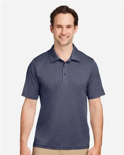 Team 365 Tt51h Men’s Zone Sonic Heather Performance Polo - Sport Dark Navy