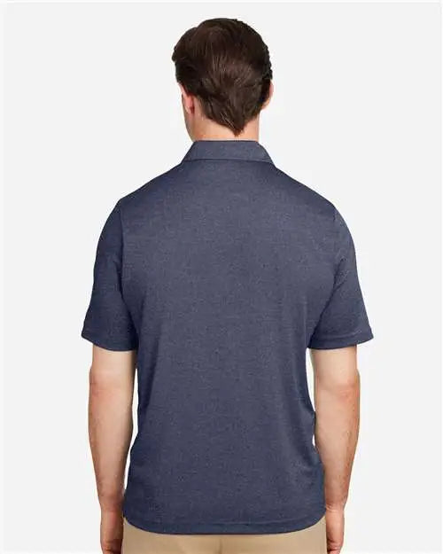 Team 365 Tt51h Men’s Zone Sonic Heather Performance Polo - Sport Dark Navy