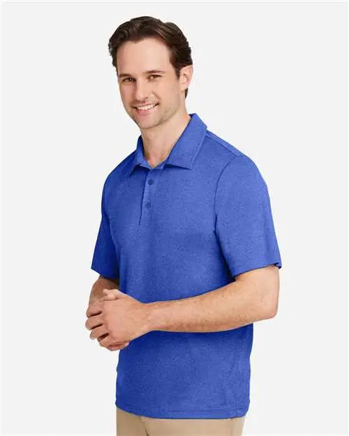 Team 365 Tt51h Men’s Zone Sonic Heather Performance Polo - Sport Royal