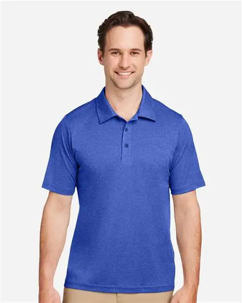 Team 365 Tt51h Men’s Zone Sonic Heather Performance Polo - Sport Royal