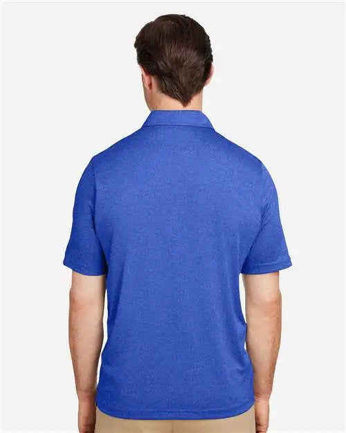 Team 365 Tt51h Men’s Zone Sonic Heather Performance Polo - Sport Royal