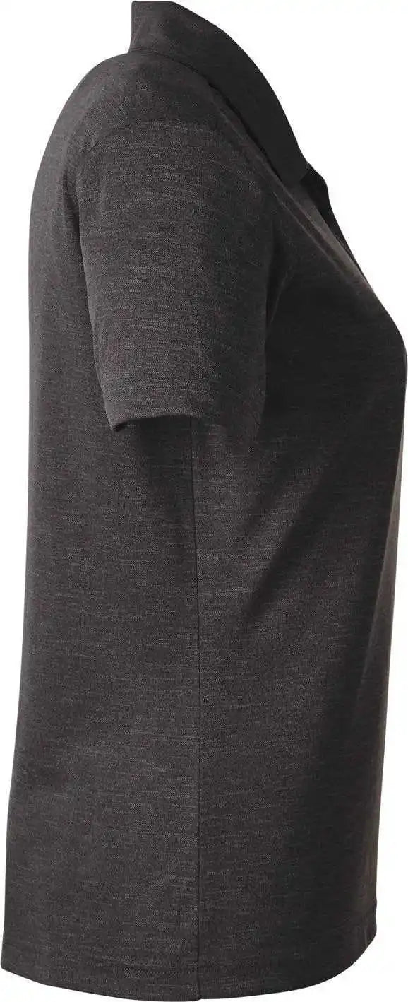 Team 365 Tt51hw Ladies’ Zone Sonic Heather Performance Polo - Black