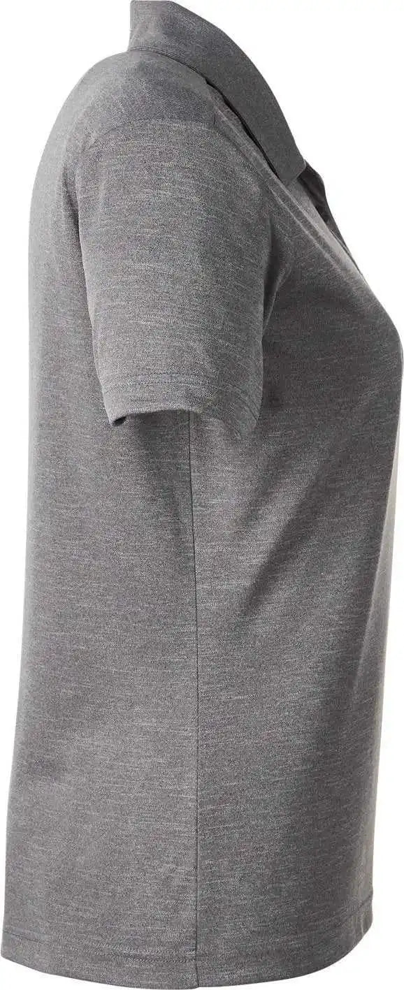 Team 365 Tt51hw Ladies’ Zone Sonic Heather Performance Polo - Dark Gray Heatherr