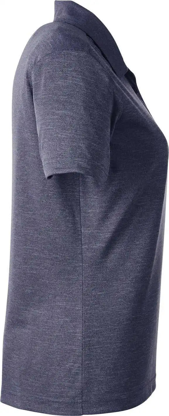 Team 365 Tt51hw Ladies’ Zone Sonic Heather Performance Polo - Sp Dark Navy Heatherh